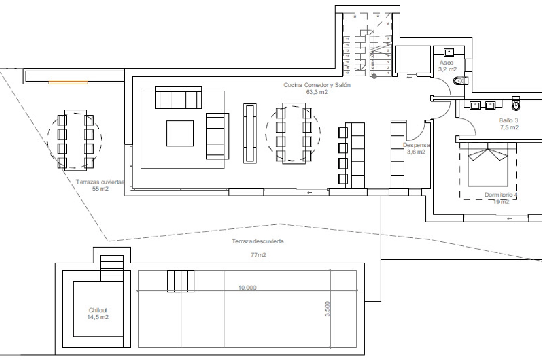 villa in Javea(Nova Xabia) for sale, built area 230 m², air-condition, plot area 1500 m², 4 bedroom, 4 bathroom, ref.: BP-2091JAV-5