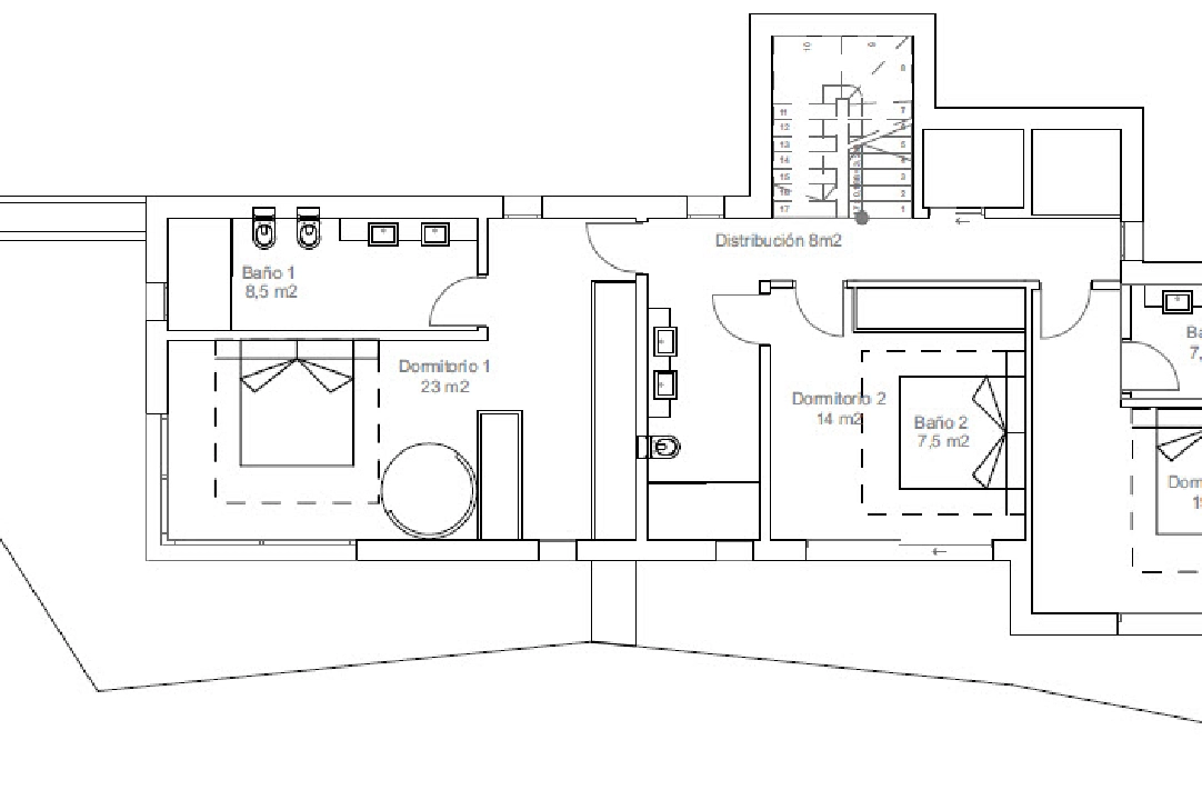 villa in Javea(Nova Xabia) for sale, built area 230 m², air-condition, plot area 1500 m², 4 bedroom, 4 bathroom, ref.: BP-2091JAV-7