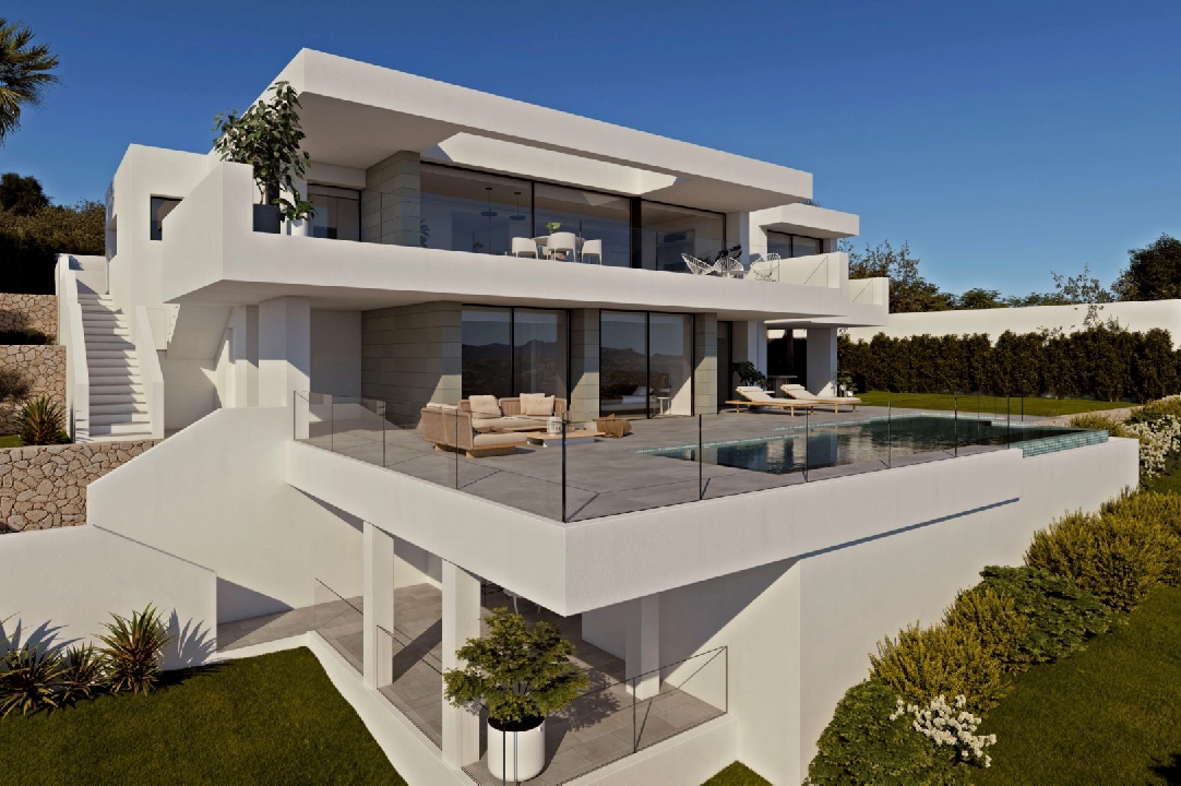 villa in Cumbre del Sol(Residencial Plus Jazmines) for sale, built area 242 m², plot area 1158 m², 3 bedroom, 5 bathroom, swimming-pool, ref.: VA-AJ244-2