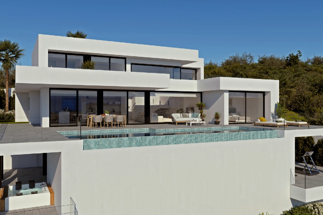 villa in Cumbre del Sol(Residencial Plus Jazmines) for sale, built area 277 m², plot area 1087 m², 4 bedroom, 5 bathroom, swimming-pool, ref.: VA-AJ021-1