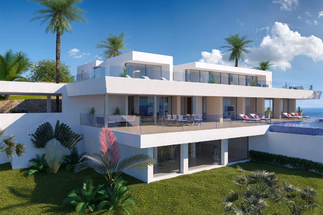 villa in Cumbre del Sol(Residencial Plus Jazmines) for sale, built area 404 m², plot area 2393 m², 6 bedroom, 7 bathroom, swimming-pool, ref.: VA-AJ066-4