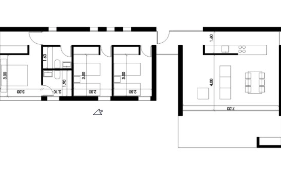 villa in Pedreguer(Monte Solana) for sale, built area 130 m², air-condition, plot area 900 m², 3 bedroom, 2 bathroom, swimming-pool, ref.: BP-3311PED-3