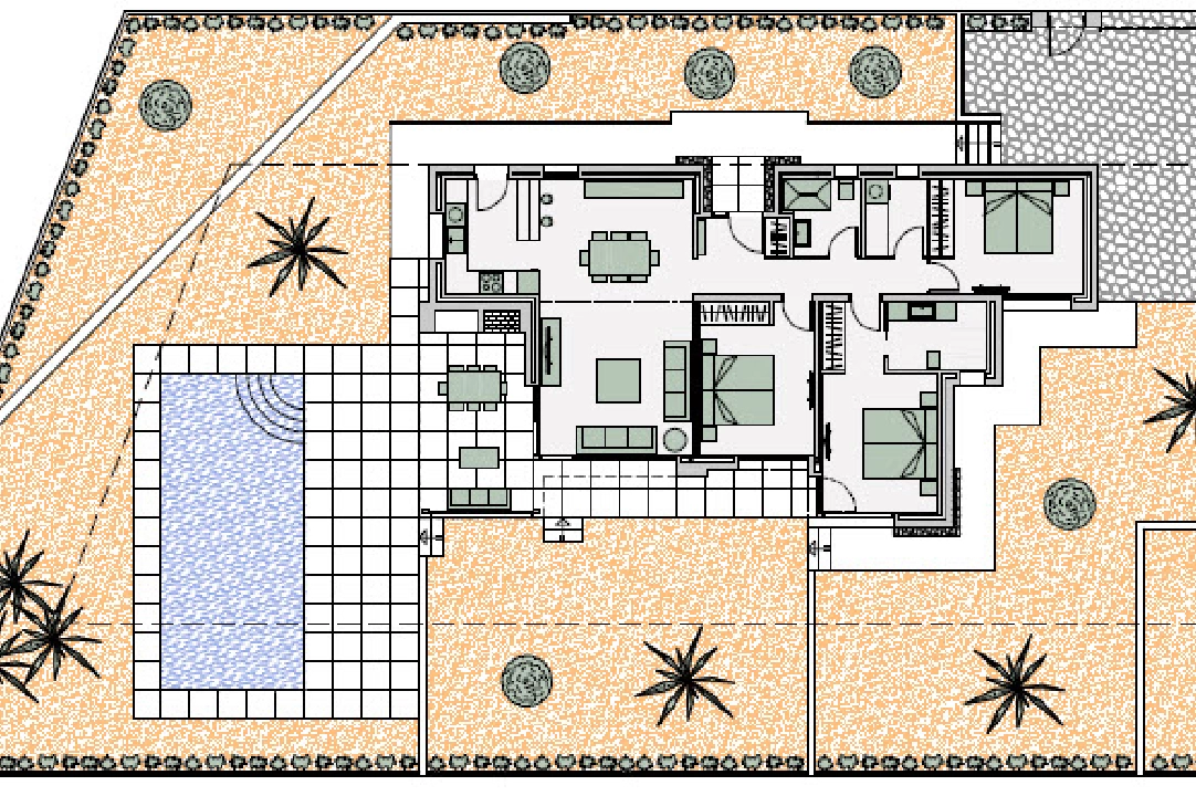 villa in Benissa(Fanadix) for sale, built area 261 m², air-condition, plot area 800 m², 3 bedroom, 2 bathroom, ref.: BP-3377BEN-5