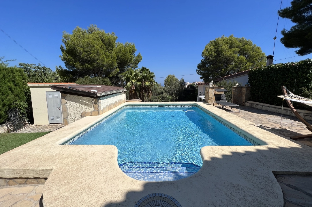 villa in Denia for holiday rental, built area 140 m², year built 1990, condition neat, + KLIMA, air-condition, plot area 800 m², 3 bedroom, 3 bathroom, swimming-pool, ref.: T-0423-2