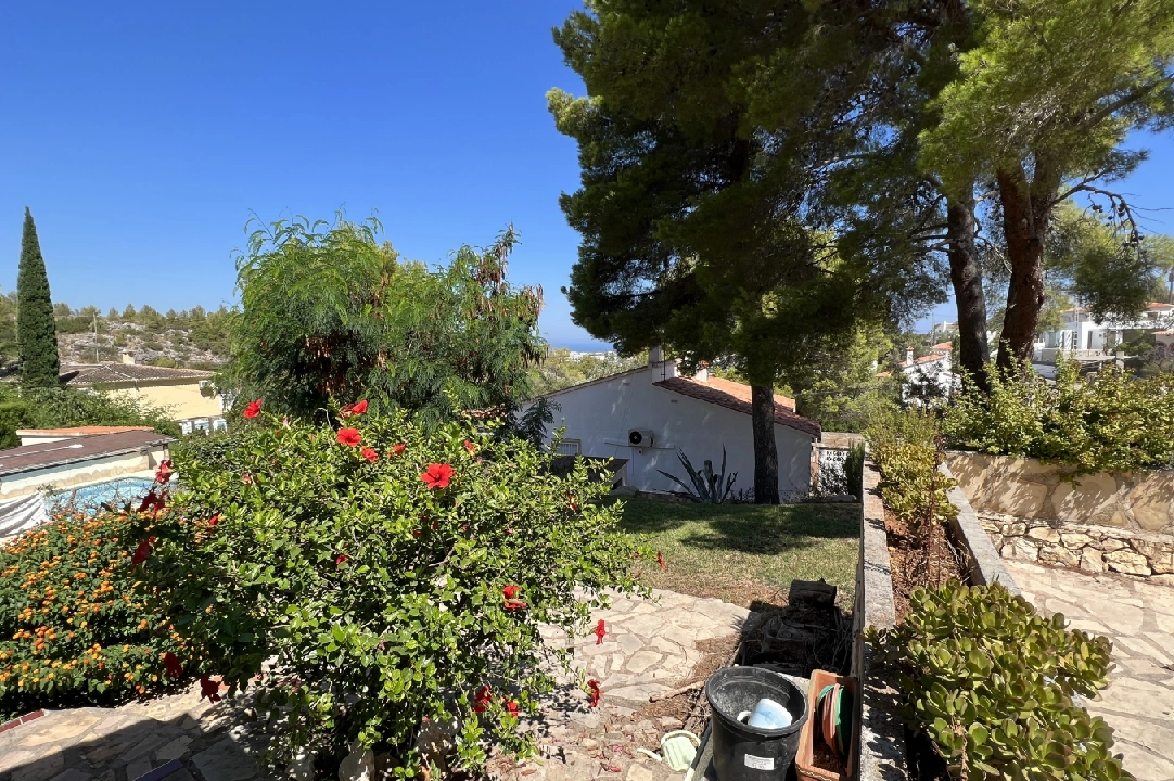 villa in Denia for holiday rental, built area 140 m², year built 1990, condition neat, + KLIMA, air-condition, plot area 800 m², 3 bedroom, 3 bathroom, swimming-pool, ref.: T-0423-24