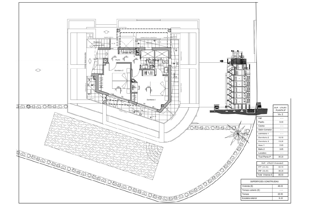 apartment in Calpe(Calpe) for sale, built area 86 m², air-condition, 3 bedroom, 3 bathroom, ref.: BP-6196CAL-18