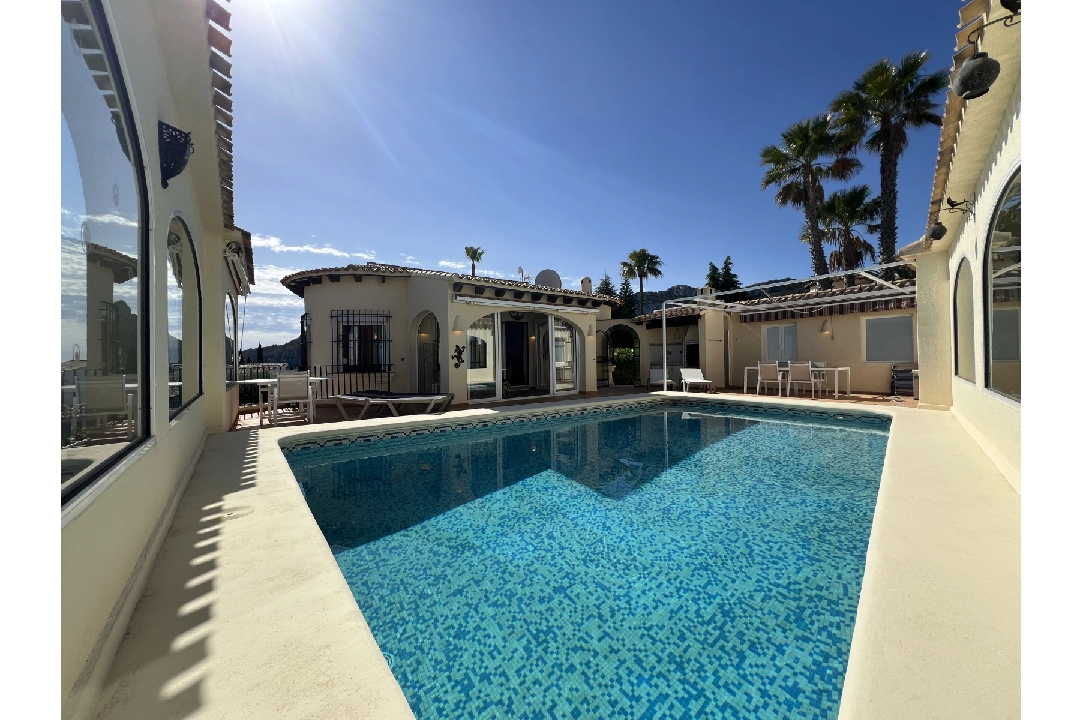 villa in Denia(Monte Pego) for holiday rental, built area 240 m², year built 1998, condition modernized, + underfloor heating, air-condition, plot area 980 m², 5 bedroom, 4 bathroom, swimming-pool, ref.: T-0121-2