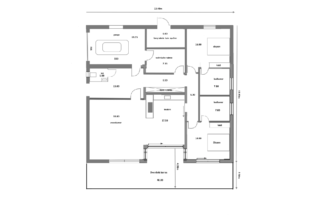 villa in Javea(Montgo) for sale, built area 226 m², air-condition, plot area 1500 m², 3 bedroom, 3 bathroom, swimming-pool, ref.: BP-6251JAV-9