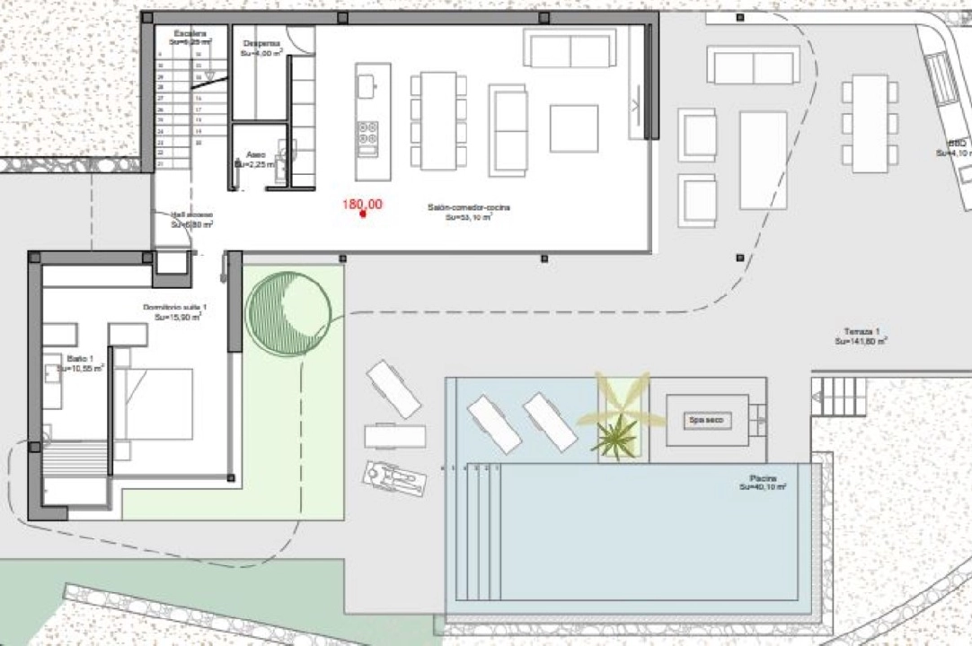 villa in Benitachell(Cumbre del Sol) for sale, built area 387 m², air-condition, plot area 877 m², 4 bedroom, 4 bathroom, swimming-pool, ref.: BP-4043BELL-16