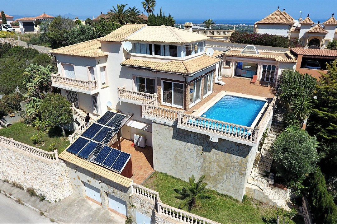 villa in Denia(Marquesa VI) for holiday rental, built area 260 m², year built 2002, condition neat, + underfloor heating, air-condition, plot area 800 m², 3 bedroom, 3 bathroom, swimming-pool, ref.: T-1022-5