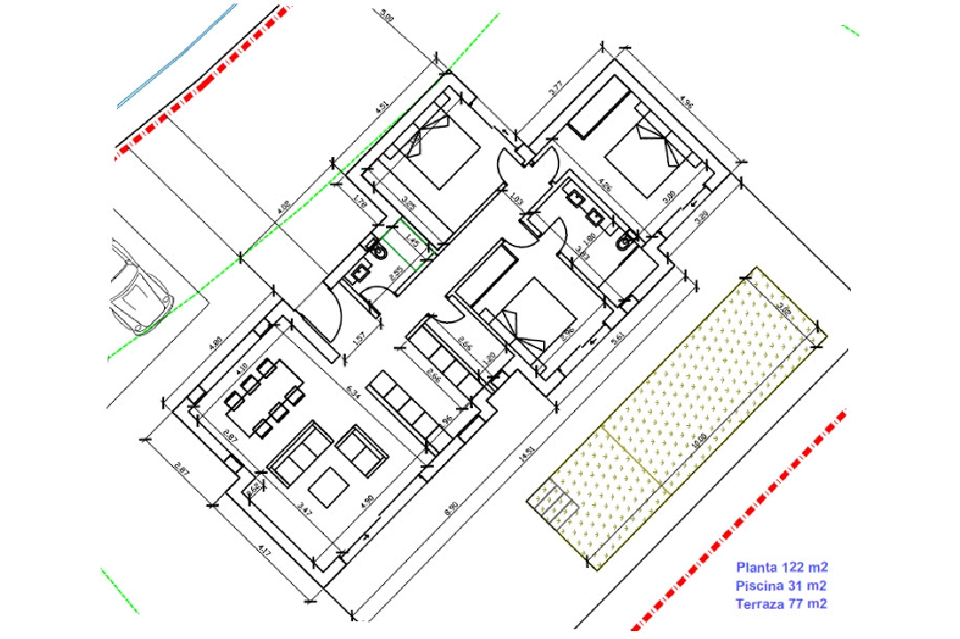 villa in Pedreguer(Monte Solana) for sale, built area 230 m², air-condition, plot area 719 m², 3 bedroom, 2 bathroom, swimming-pool, ref.: BP-3578PED-4