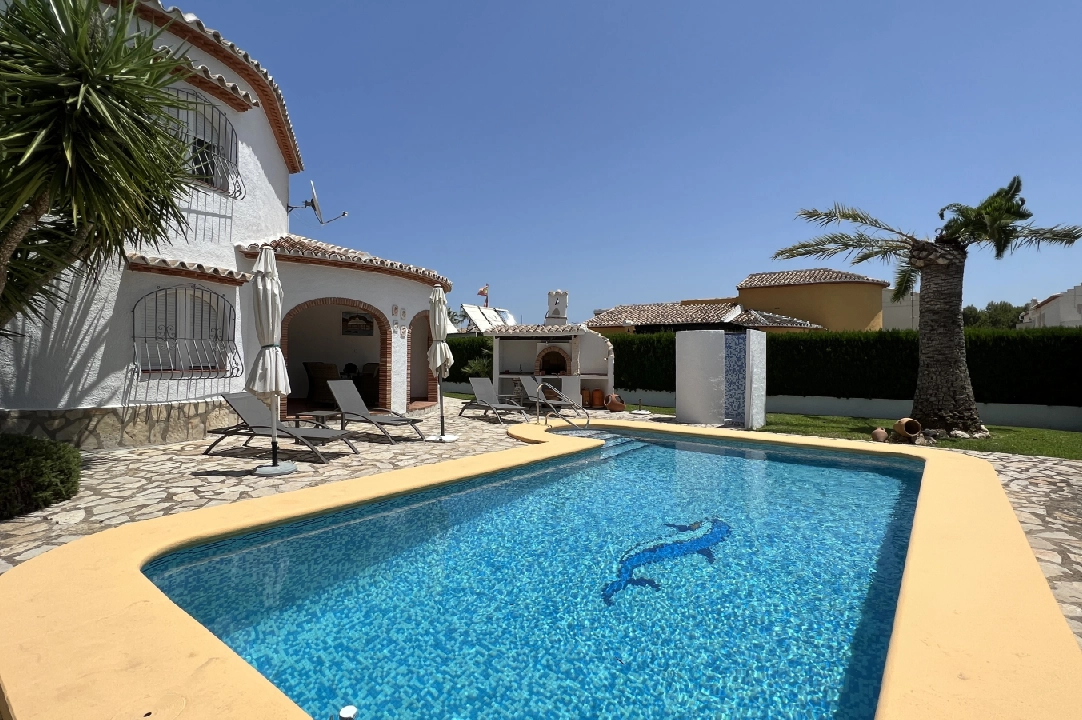 villa in Els Poblets(Barranquets) for holiday rental, built area 115 m², year built 2001, condition neat, + central heating, air-condition, plot area 520 m², 3 bedroom, 2 bathroom, swimming-pool, ref.: T-0823-17