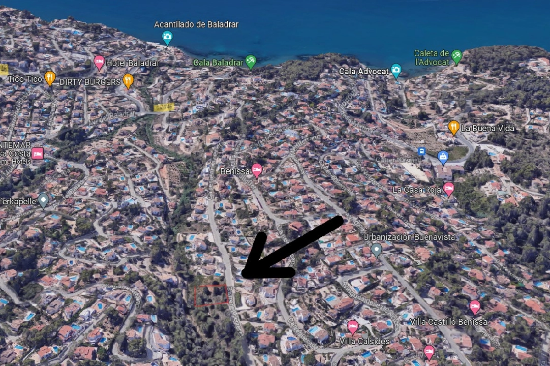 residential ground in Benissa(Cala Baladrar) for sale, air-condition, plot area 826 m², swimming-pool, ref.: BP-4295BEN-16