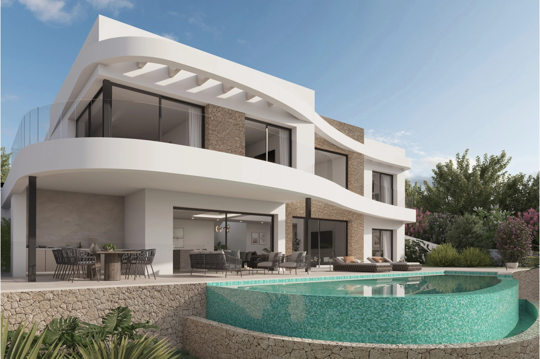 villa in Moraira(El Tesoro) for sale, built area 252 m², air-condition, plot area 801 m², 4 bedroom, 5 bathroom, swimming-pool, ref.: BP-8114MOR-1