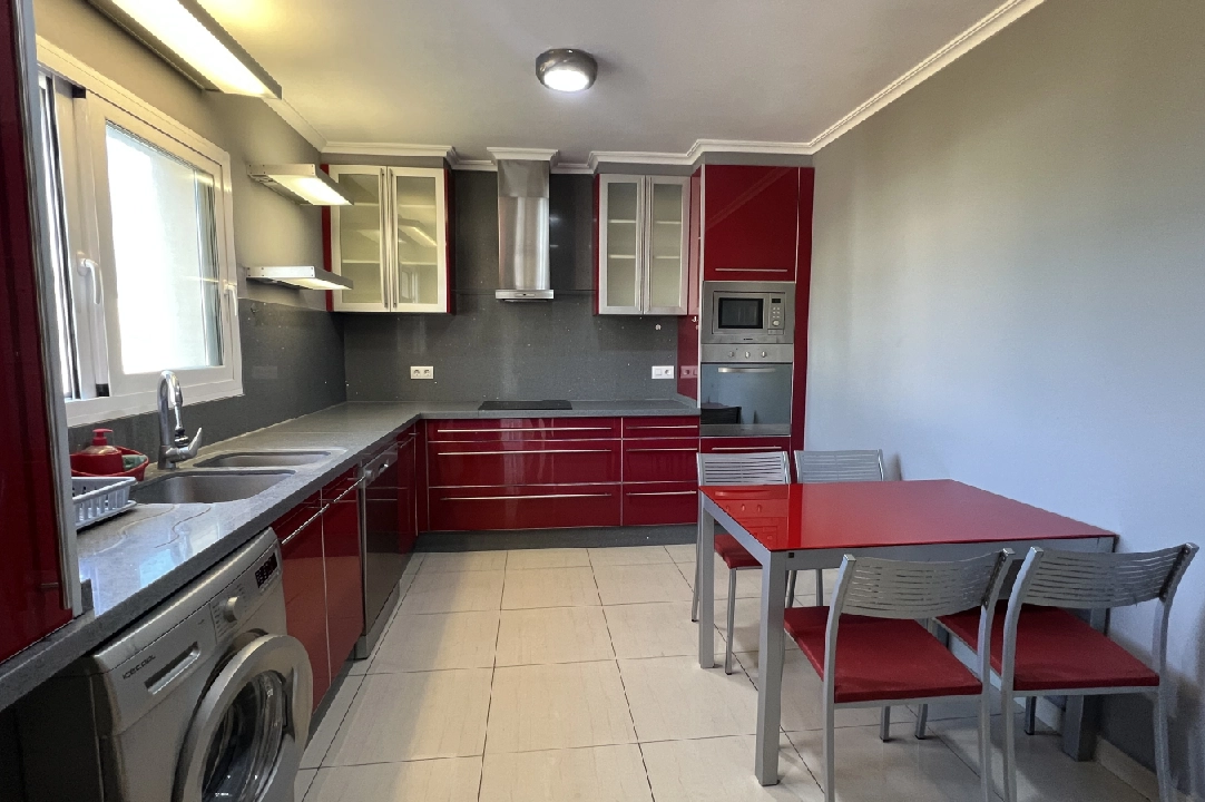 terraced house in Denia for rent, built area 130 m², condition neat, + KLIMA, air-condition, plot area 160 m², 4 bedroom, 3 bathroom, swimming-pool, ref.: D-0223-34