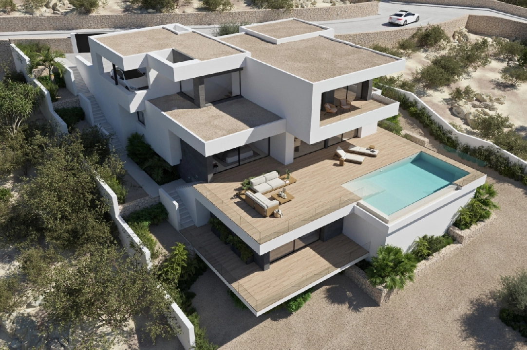 villa in Cumbre del Sol(Residencial Plus Jazmines) for sale, built area 207 m², plot area 1020 m², 3 bedroom, 4 bathroom, swimming-pool, ref.: VA-AJ137-6