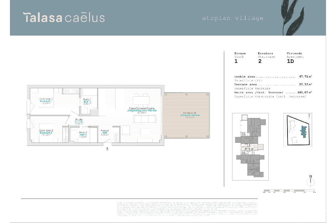 apartment in El Vergel for sale, built area 68 m², year built 2024, plot area 20 m², 2 bedroom, 2 bathroom, ref.: TC-B1-1D-2