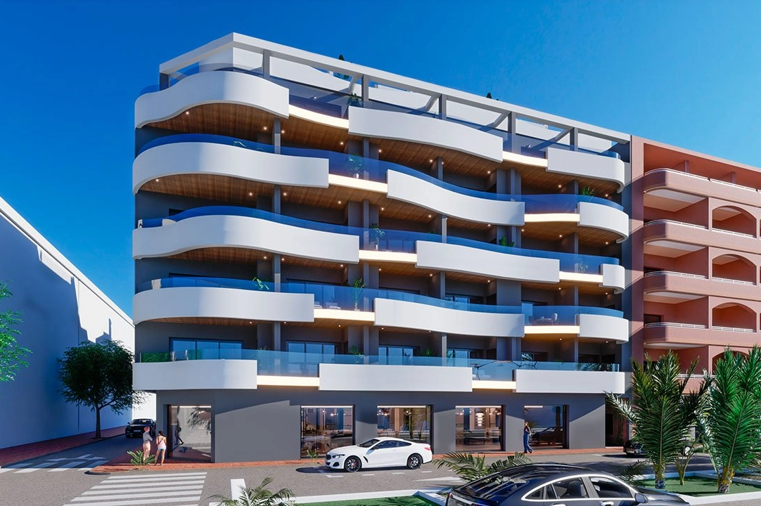 penthouse apartment in Torrevieja for sale, built area 102 m², condition first owner, 2 bedroom, 2 bathroom, swimming-pool, ref.: HA-TON-203-A03-3