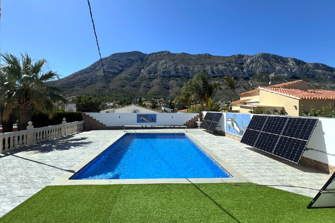 villa in Denia for holiday rental, built area 166 m², year built 1978, + stove, air-condition, plot area 802 m², 2 bedroom, 2 bathroom, swimming-pool, ref.: T-0224-28