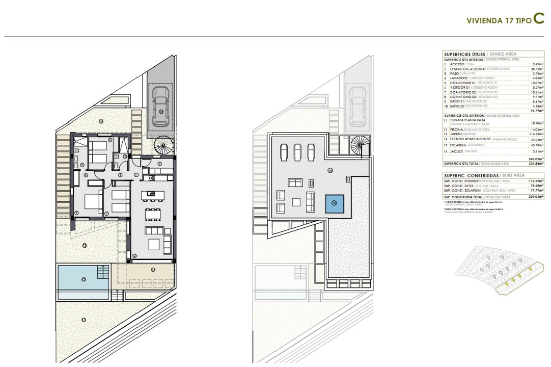 terraced house in Polop(Hills) for sale, built area 179 m², air-condition, 2 bedroom, 2 bathroom, ref.: BP-7052POL-17