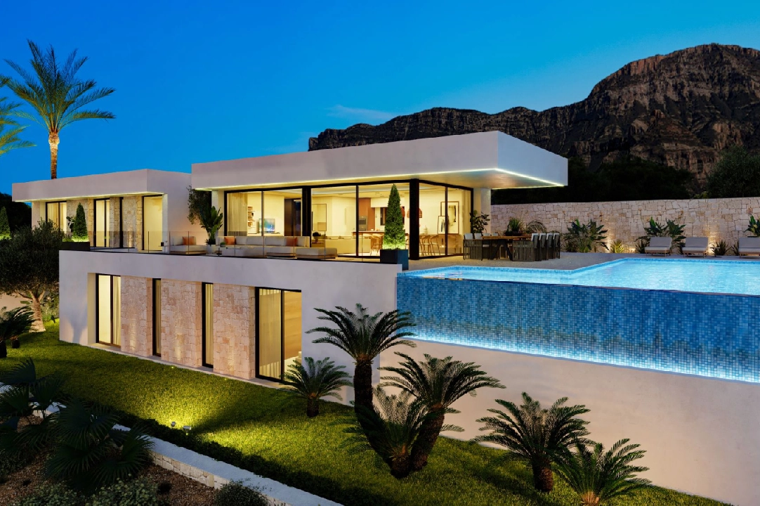 villa in Denia(San Juan) for sale, built area 322 m², year built 2026, + central heating, air-condition, plot area 1600 m², 4 bedroom, 4 bathroom, swimming-pool, ref.: AS-0524-1