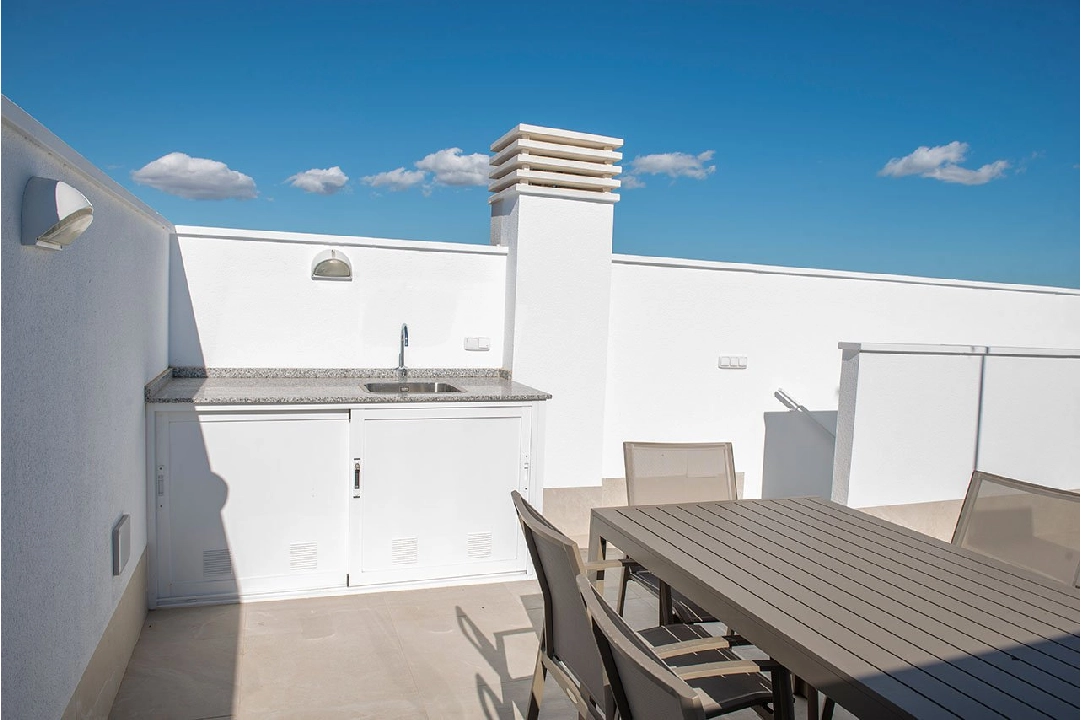 terraced house in San Pedro del Pinatar for sale, built area 157 m², condition first owner, plot area 92 m², 3 bedroom, 2 bathroom, swimming-pool, ref.: HA-SAN-115-R01-24