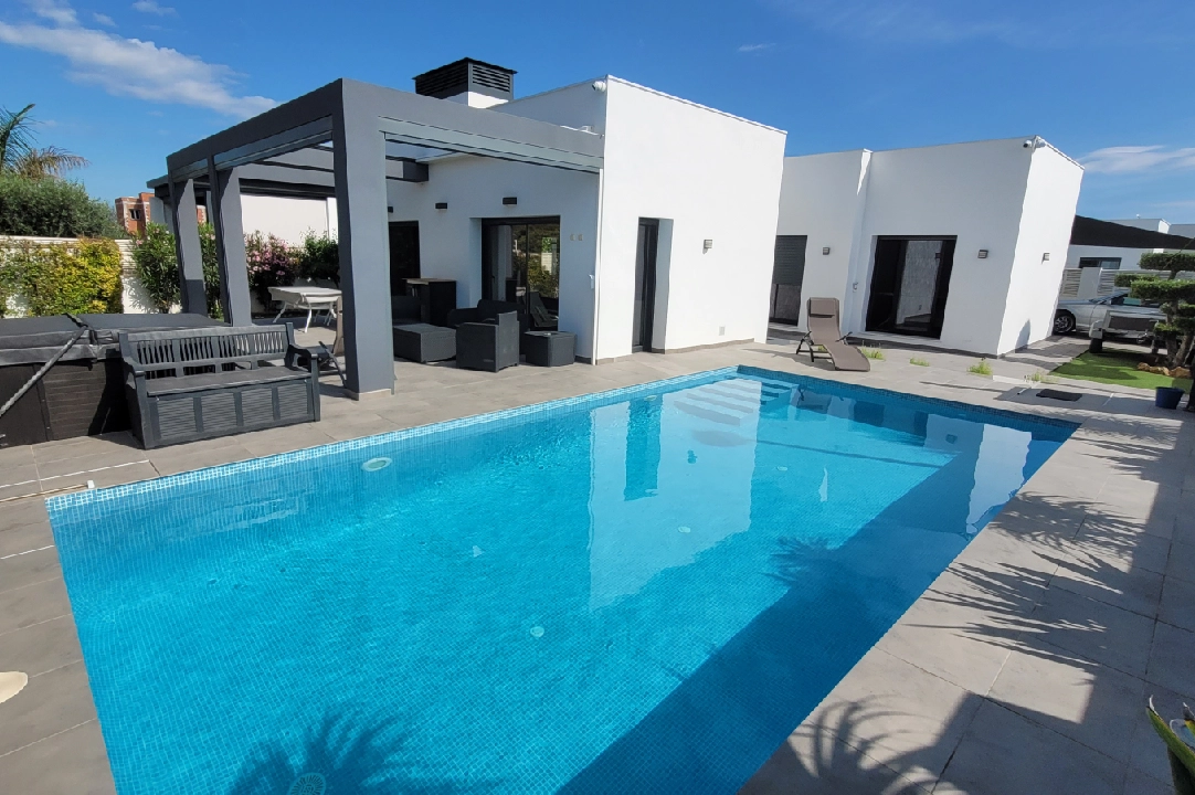 villa in Els Poblets for sale, built area 158 m², year built 2018, condition mint, + KLIMA, air-condition, plot area 500 m², 3 bedroom, 2 bathroom, swimming-pool, ref.: MG-0824-1