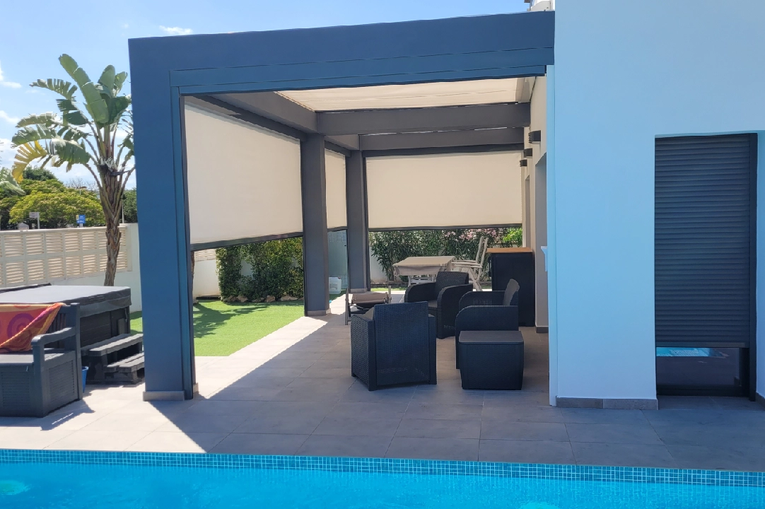 villa in Els Poblets for sale, built area 158 m², year built 2018, condition mint, + KLIMA, air-condition, plot area 500 m², 3 bedroom, 2 bathroom, swimming-pool, ref.: MG-0824-7