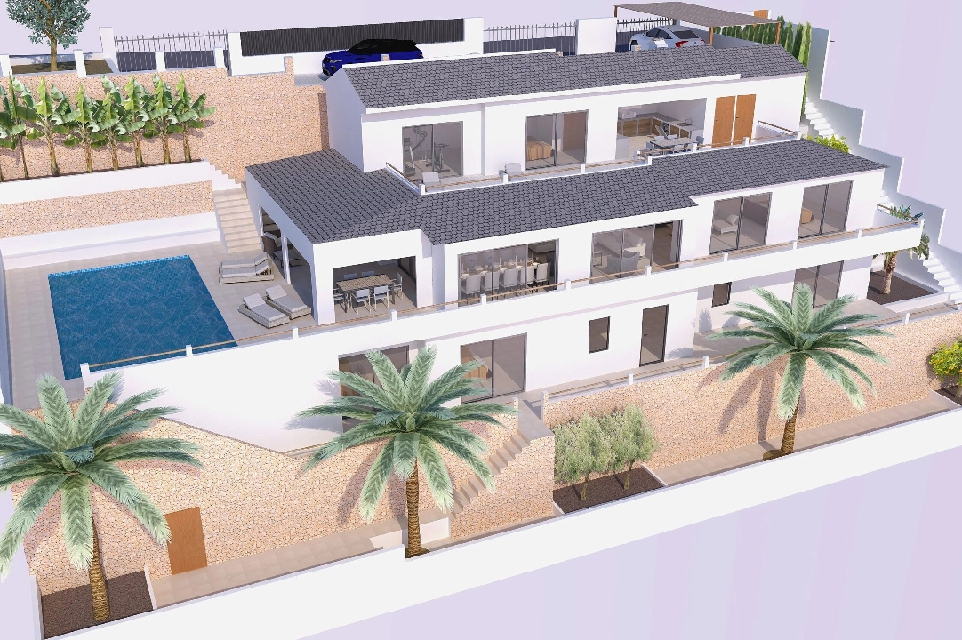 villa in Javea for sale, built area 320 m², air-condition, plot area 800 m², 5 bedroom, 4 bathroom, swimming-pool, ref.: BP-4447JAV-1