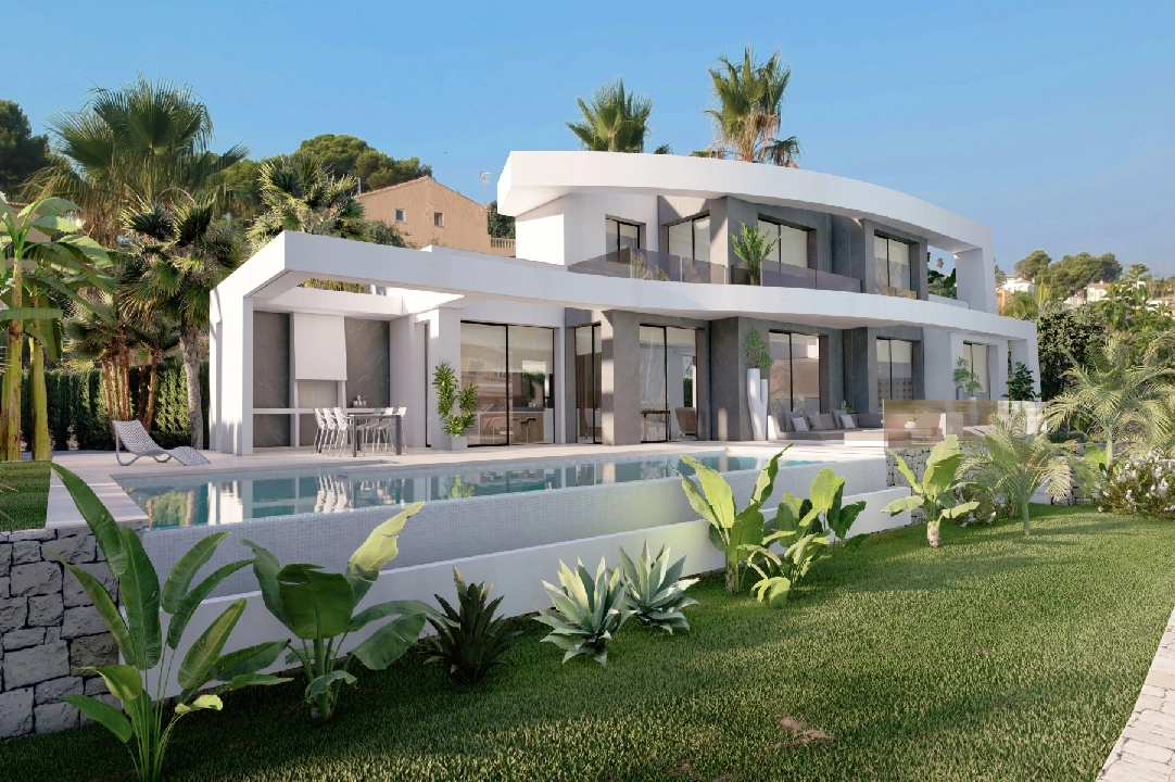 villa in Benissa(La Fustera) for sale, built area 621 m², air-condition, plot area 1250 m², 4 bedroom, 6 bathroom, swimming-pool, ref.: CA-H-1834-AMB-1