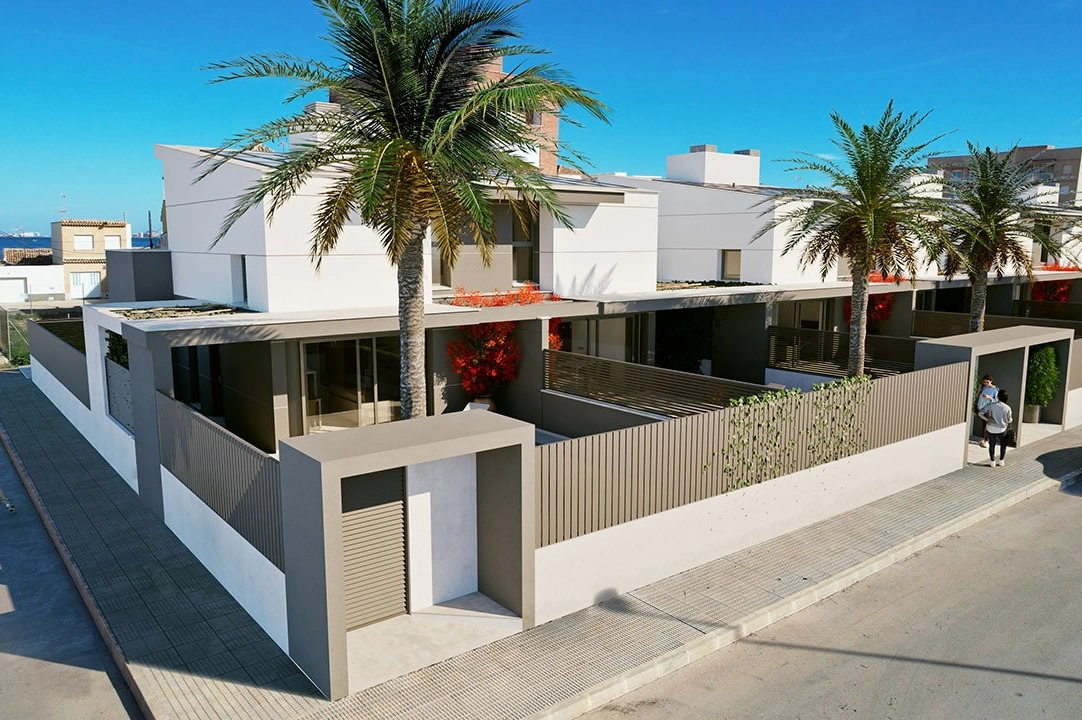 duplex house in Los Nietos for sale, built area 166 m², condition first owner, plot area 228 m², 3 bedroom, 3 bathroom, swimming-pool, ref.: HA-NIN-100-D01-20