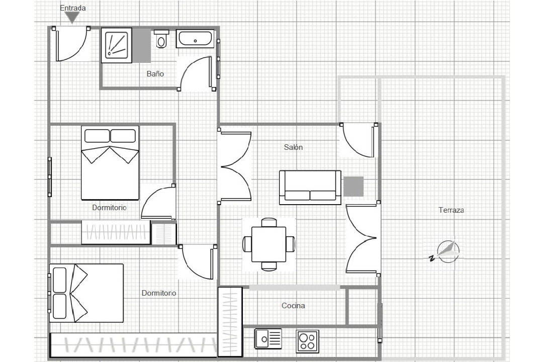 penthouse apartment in Pego for sale, built area 64 m², year built 2007, + KLIMA, air-condition, 2 bedroom, 1 bathroom, ref.: O-V92714-26