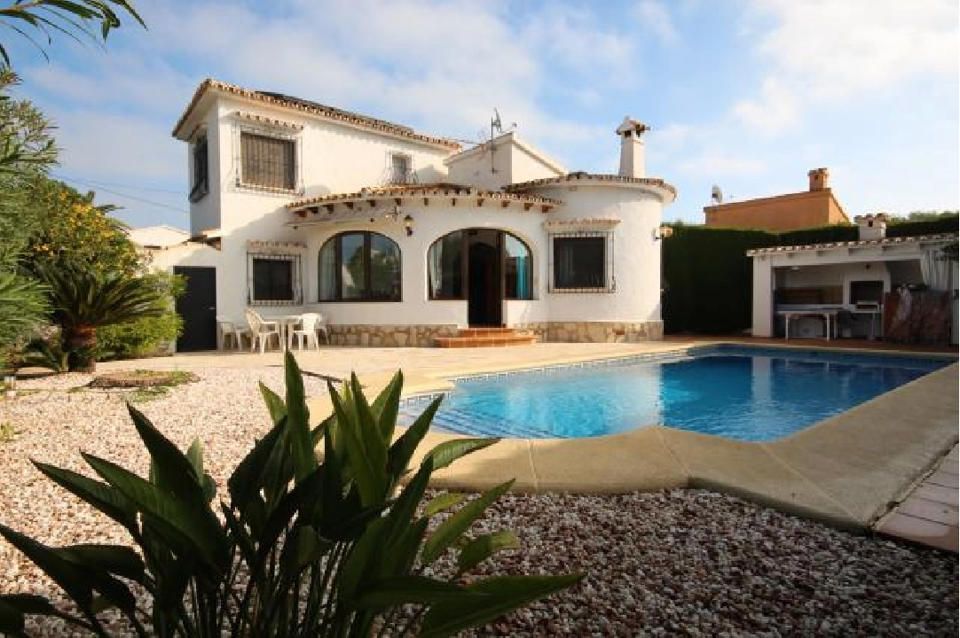 summer house in Els Poblets(Els Poblets) for holiday rental, built area 125 m², year built 1985, condition neat, + central heating, air-condition, plot area 400 m², 3 bedroom, 3 bathroom, swimming-pool, ref.: V-0815-1