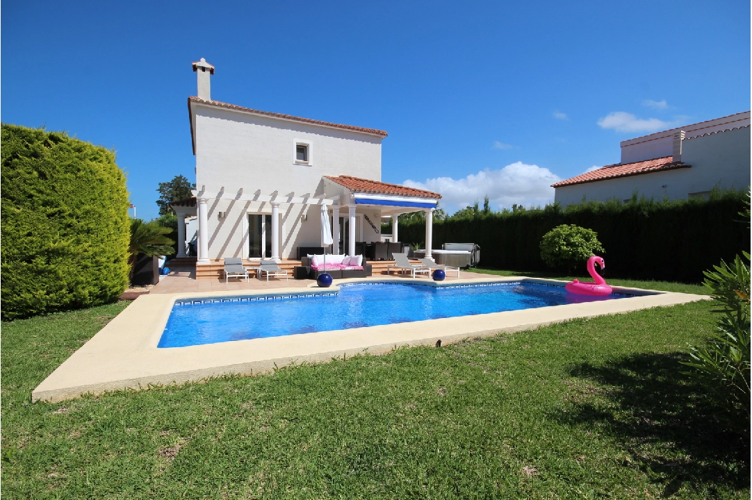 villa in Els Poblets(Barranquets) for holiday rental, built area 162 m², year built 2001, condition neat, + central heating, air-condition, plot area 650 m², 3 bedroom, 3 bathroom, swimming-pool, ref.: T-1115-1